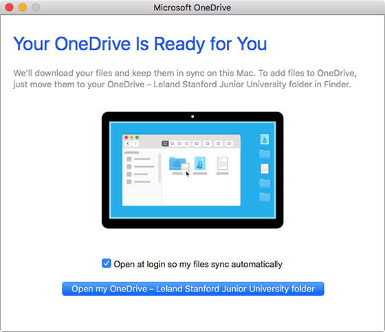 onedrive personal account sync for mac